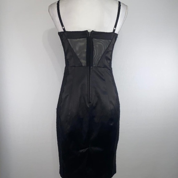 Guess Super Sexy Black Body Con Fitted Mini Dress - Picture 4 of 16